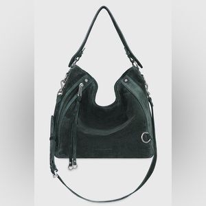 Rebecca Minkoff MAB Hobo Bag in Deep Jade/Gunmetal
